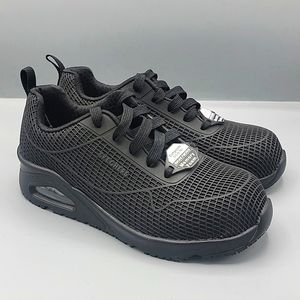 Skecher Women's Composite Toe EH Slip Resistant Lace-Up Shoe 108072/NVGY